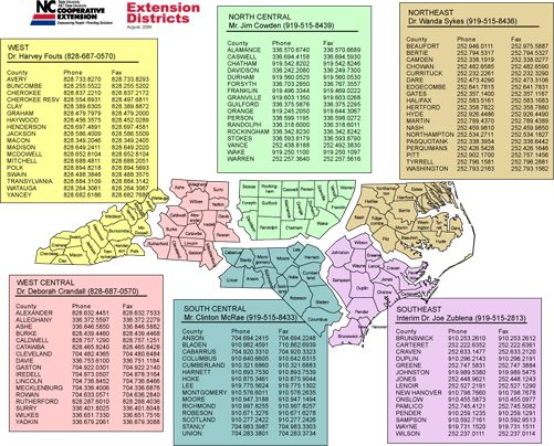 Extension District Map